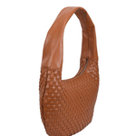 Small Gabi braided mountain cognac - Ferent Bags 