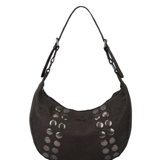 Small Stella Rivet Washed chocolate w. antique silver