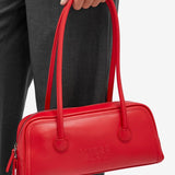 Soft Baguette apple red plain - Ferent Bags 