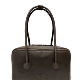 Soft Boston washed brown embossed pull-up