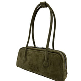 Soft Boston EW dark olive suede