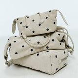 Soft Boston small blond wood printed suede