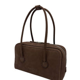 Soft Boston small milk brown nubuck