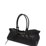 Soft Grandma shoulder black washed nappa