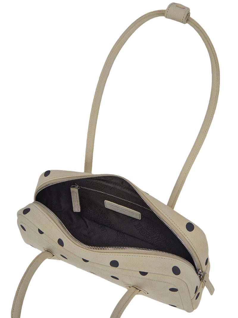 バッグ MARGESHERWOOD MARGESHERWOOD Soft Boston Bag in Cappuccino Suede | REVOLVE