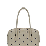 Soft Boston small blond wood printed suede