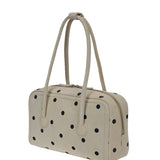 Soft Boston small blond wood printed suede