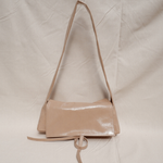 Triangle Messenger Bag crushed patent sand - Ferent Bags 