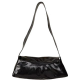 Triangle Messenger Bag crushed patent black