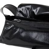 Triangle Messenger Bag crushed patent black