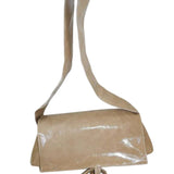 Triangle Messenger Bag crushed patent sand