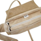 Triangle Messenger Bag crushed patent sand