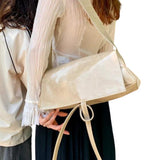 Triangle Messenger Bag crushed patent sand