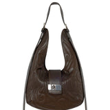 Vixen brown leather padded bag