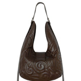 Vixen brown leather padded bag