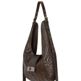 Vixen brown leather padded bag