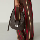 Vixen brown leather padded bag