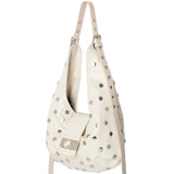 Vixen ecru stud bags