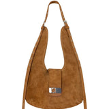 Vixen camel suede bag