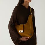 Vixen camel suede bag