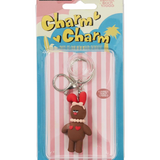 Wood Keyring charm