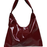 XL Crossbody Bag glossy maroon