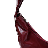 XL Crossbody Bag glossy maroon