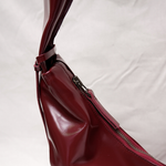 XL Crossbody Bag glossy maroon - Ferent Bags 