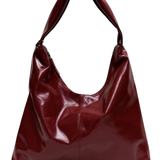 XL Crossbody Bag glossy maroon