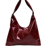 XL Crossbody Bag glossy maroon - Ferent Bags 