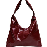 XL Crossbody Bag glossy maroon - Ferent Bags 