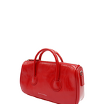 Zipper small apple red crinkle - Ferent Bags 