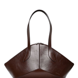 Arco Tote Chocolate creased leather