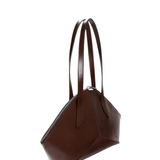 Arco Tote Chocolate creased leather