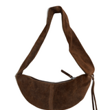 Banana bag XS dark brown suede