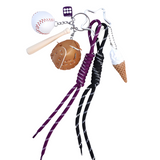 Baseball star purple charm