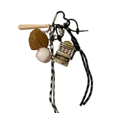 Charm Baseball lucky heart