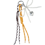Bow charm yellow/brown