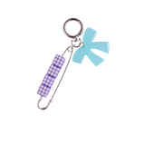 Bow mini blue/purple charm