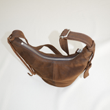 Bucket dark brown suede