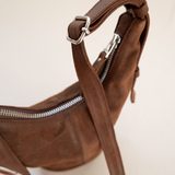 Bucket dark brown suede