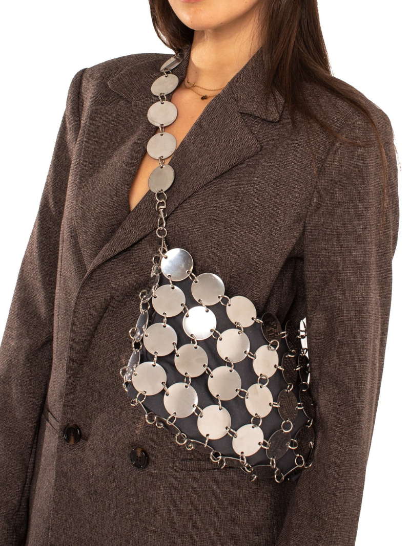 Ch Acero + Cadena corta + Funda gris - Ferent Bags 
