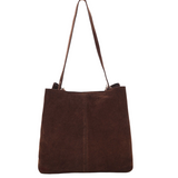 Chiara suede brown w. gold