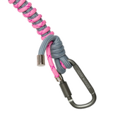 Pink and gray nylon strap