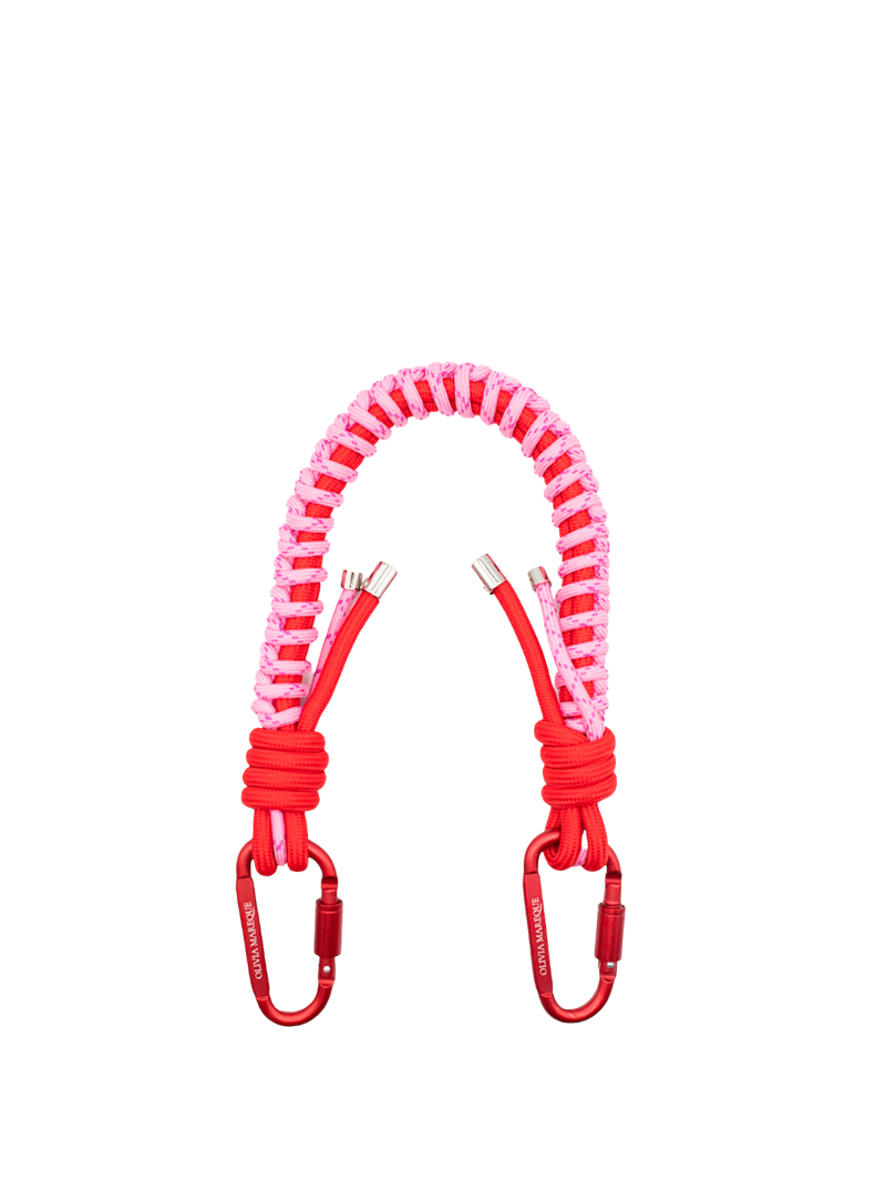 Correa nylon roja y rosa - Ferent Bags 