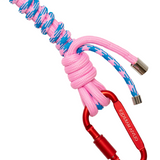 Correa nylon rosa y azul