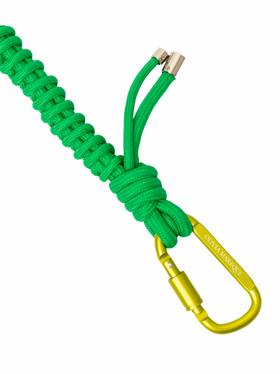 Green nylon strap
