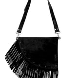 D bag black boho + smooth handle