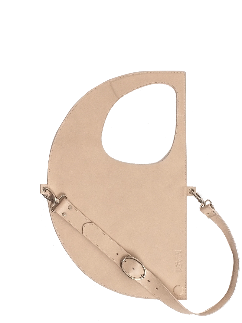 D bag Beige+ cadena lisa - Ferent Bags 