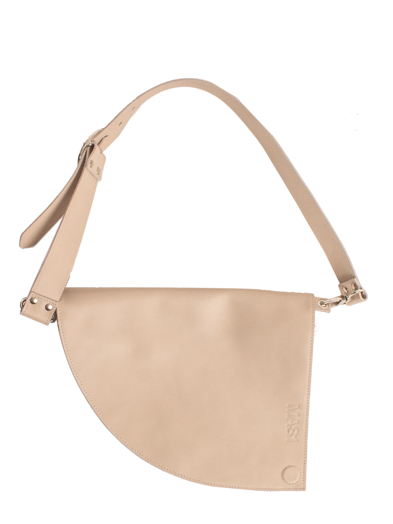 D bag Beige+ cadena lisa - Ferent Bags 